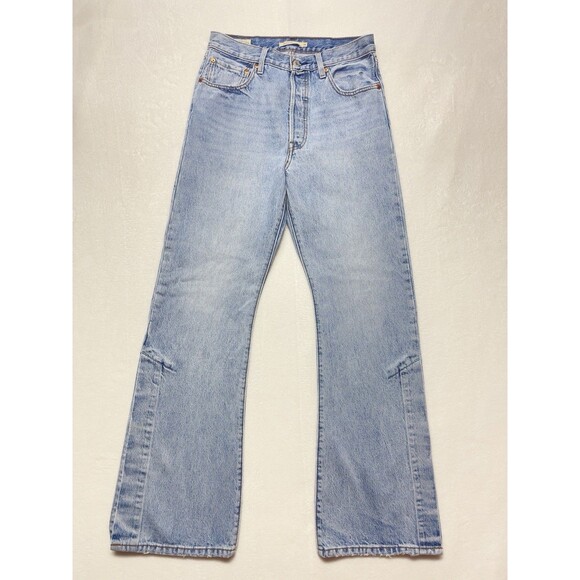 Levi's Premium Ribcage Split Flare Women's Size 30 Buttonfly High-Rise Jeans - Picture 2 of 16